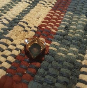 14k ring with blue topaz stone